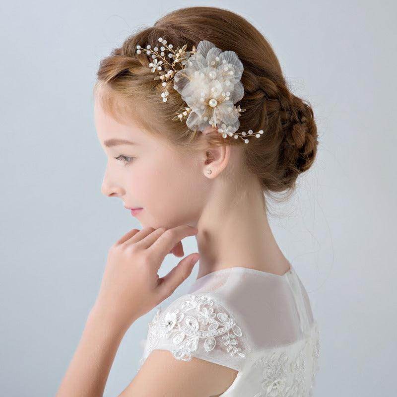 Wedding Hair Accessories for Kids, Flower Girl Hair Accessory, Princess Headpiece Flower Girl Headpiece Accessories for Birthday Party 670148158124 - COCOMELODY